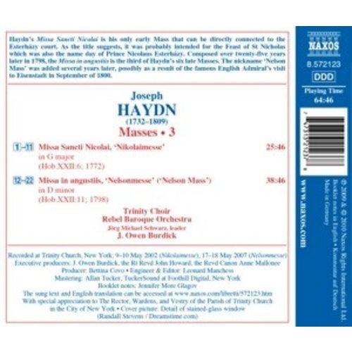 Naxos Haydn: Nikolaimesse/Nelsonmesse