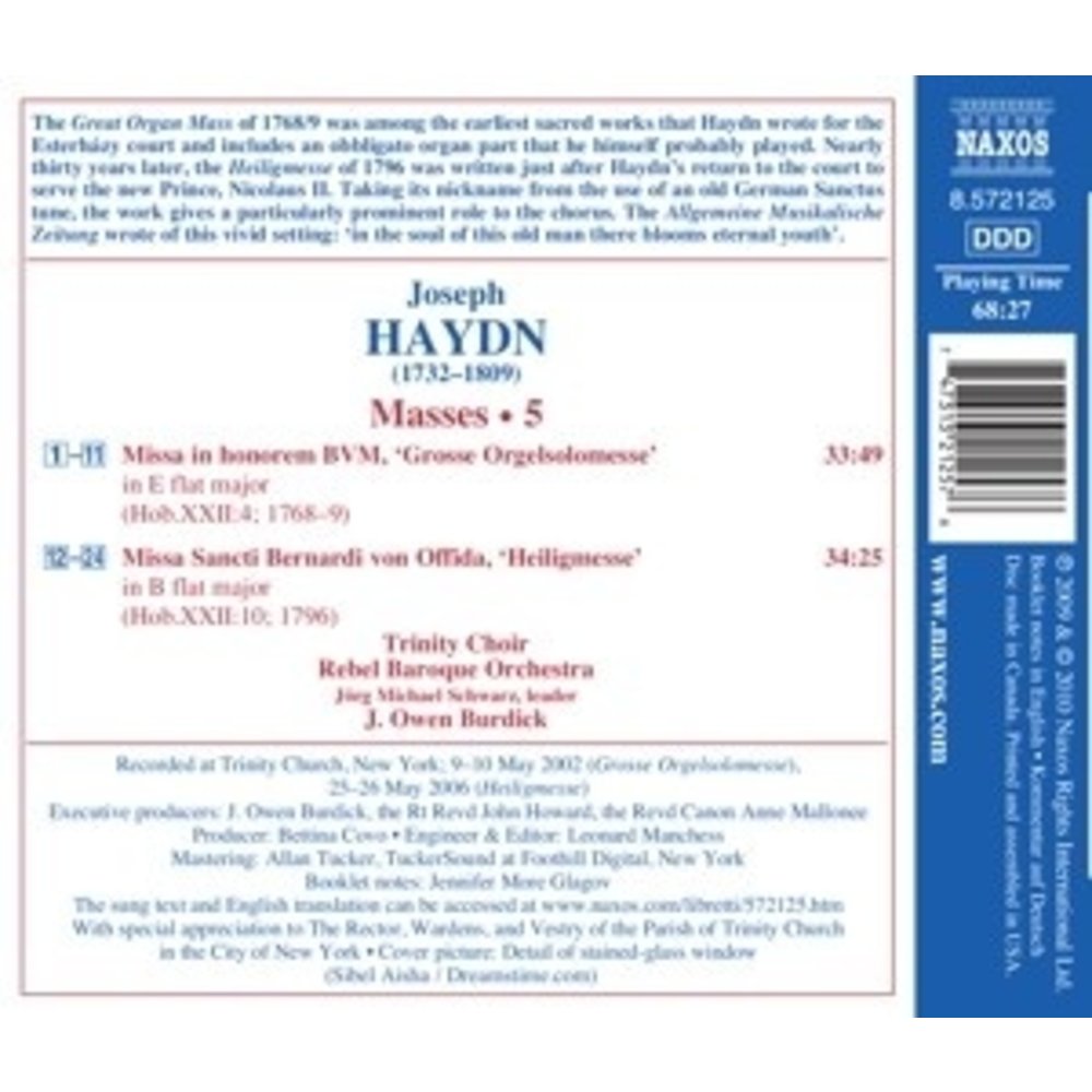 Naxos Haydn: Gr. Orgelsolomesse