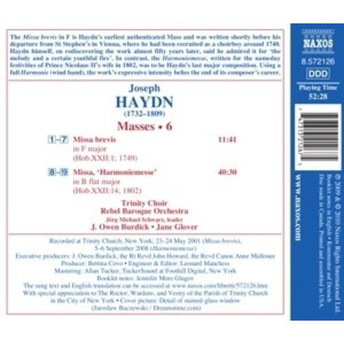 Naxos Haydn: Missa Brevis/Harmoniem.