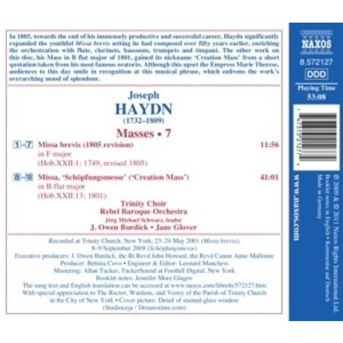 Naxos Haydn: Missa Brevis/Schopfungsm.
