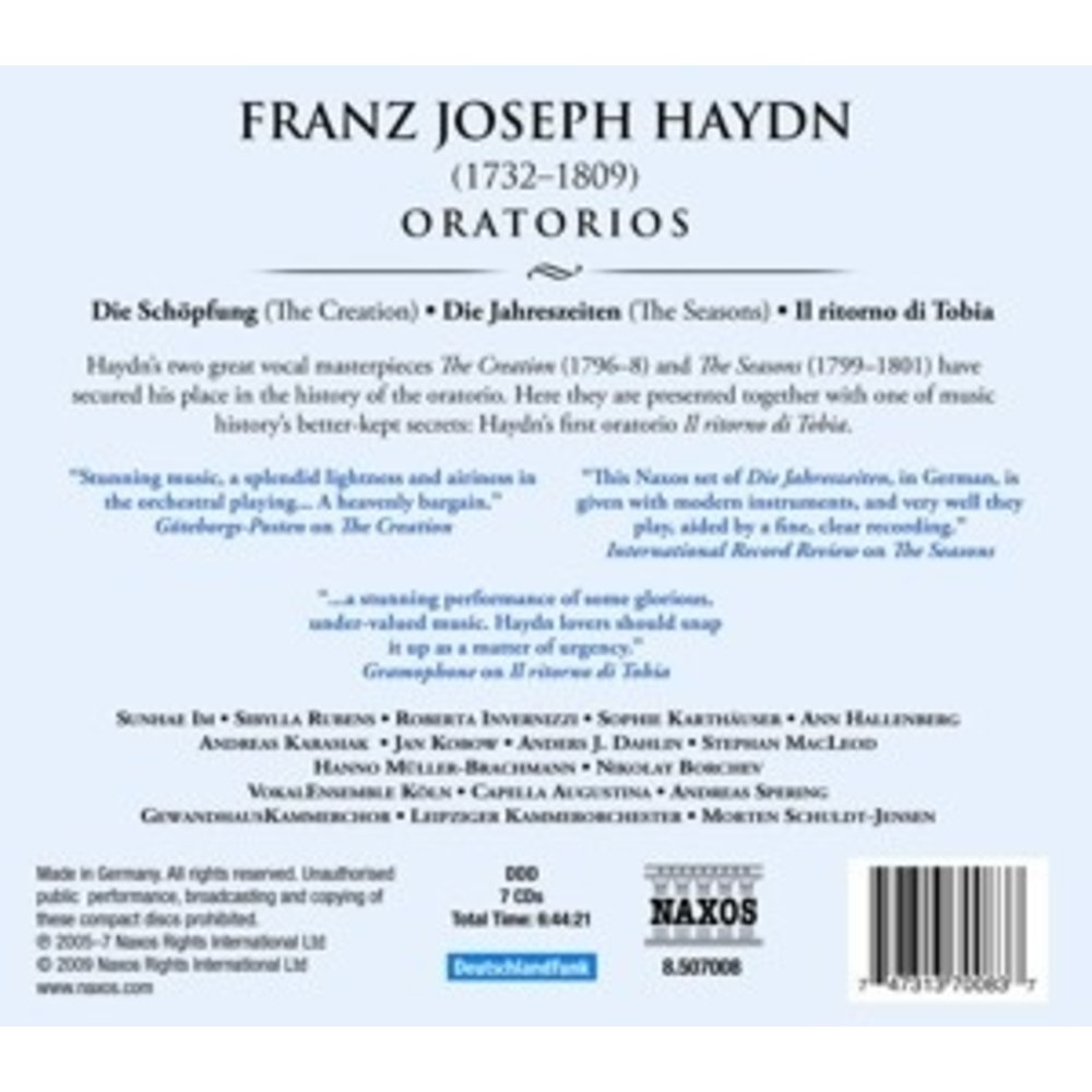 Naxos Haydn: Oratorios