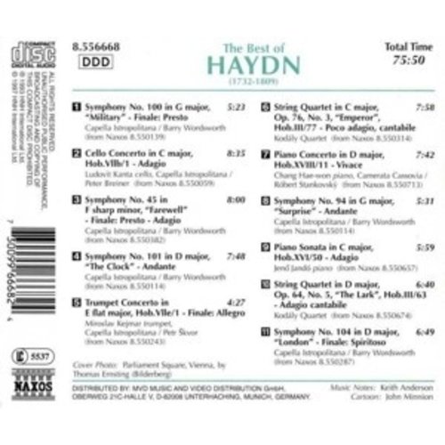 Naxos The Best Of Haydn