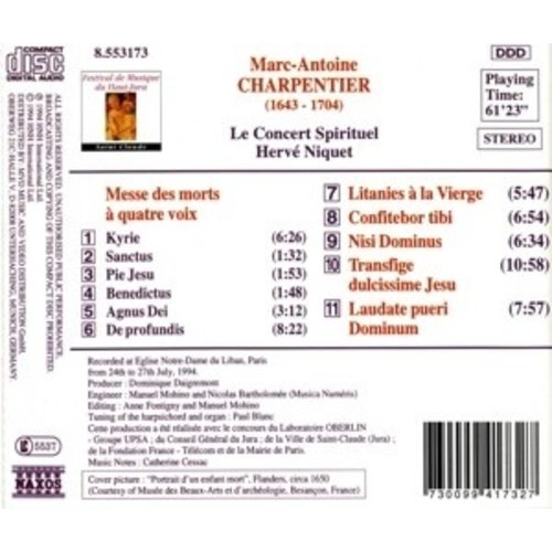 Naxos Charpentier: Messe Des Morts