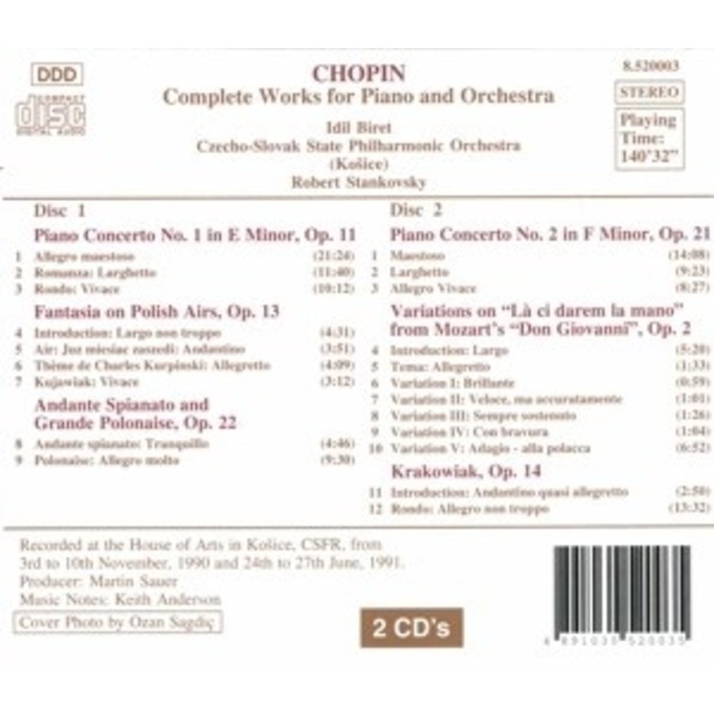 Naxos Chopin: Piano Conc. 1&2 Etc.