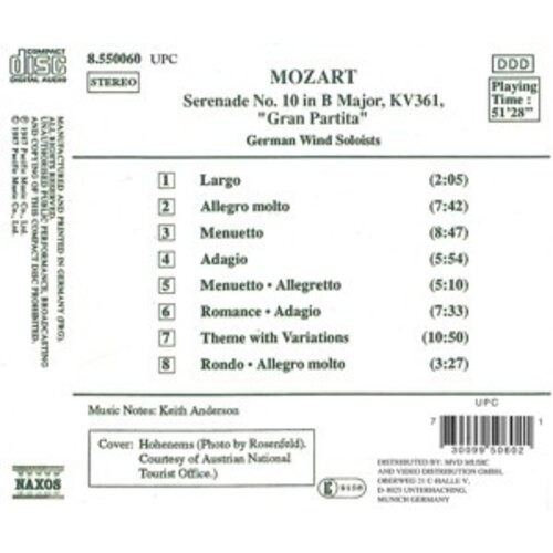 Naxos Mozart: Serenade 10