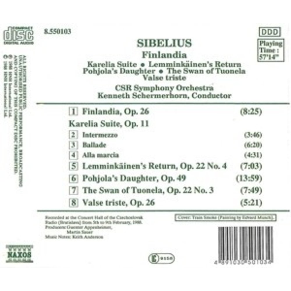 Naxos Sibelius: Finlandia/Karelia-S.