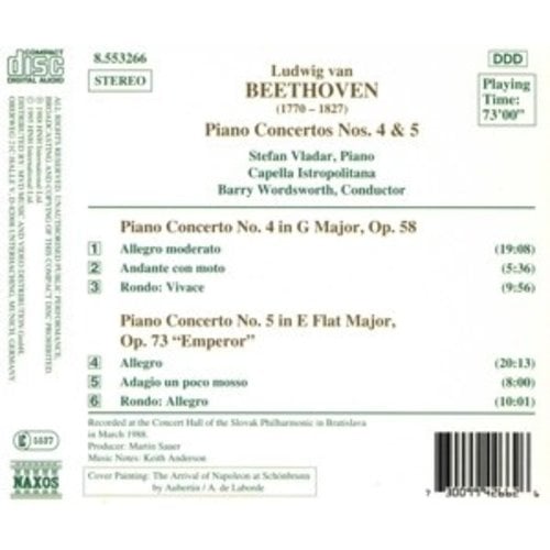 Naxos Beethoven: Piano Concertos 4&5