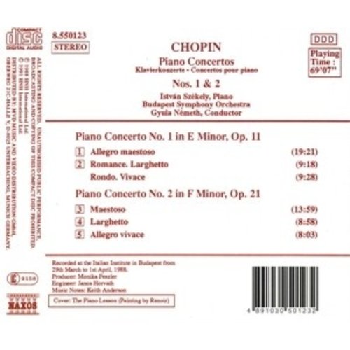 Naxos Chopin: Piano Concertos 1&2