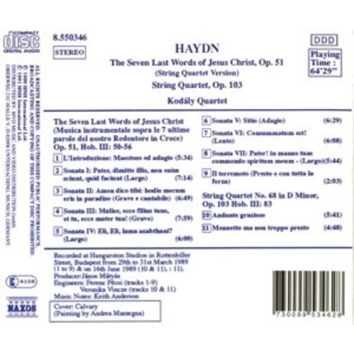 Naxos Haydn: Str. 4Tets Op.51,Op.103