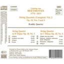 Naxos Beethoven: String 4Tets Vol.2