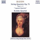 Naxos Haydn: Str. Quartets Op.71,1-3