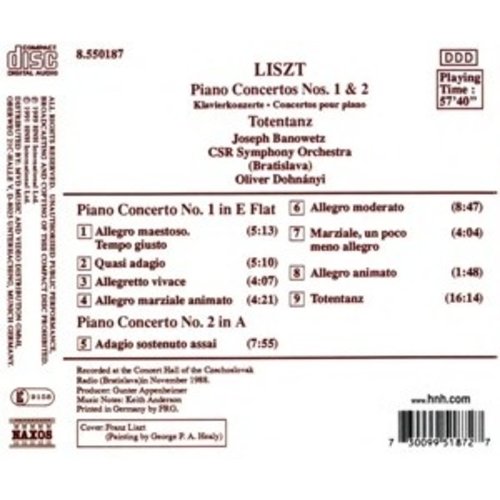 Naxos Liszt:piano Concertos 1&2 Etc.