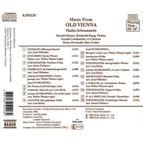 Naxos Music From Old Vienna