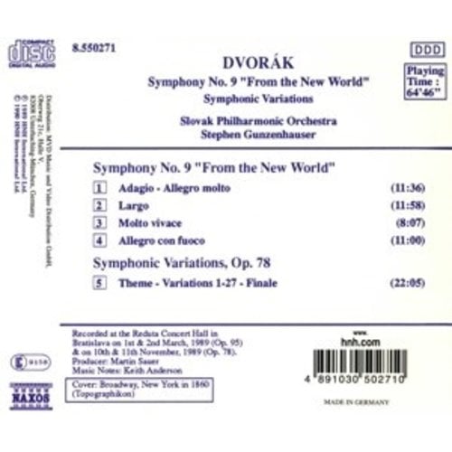 Naxos Dvorak:symph. 9/Symph. Variat.