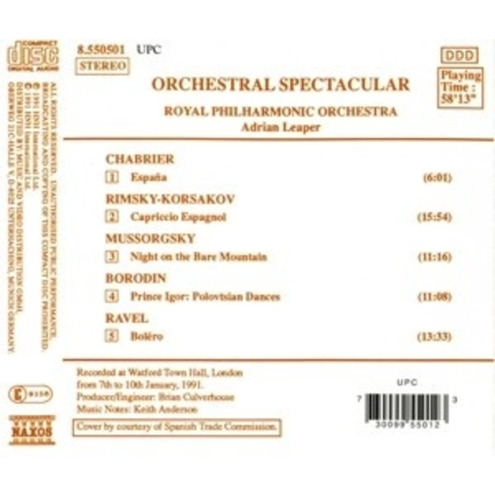 Naxos Orchestral Spectacular