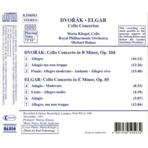 Naxos Dvorak/Elgar: Cello Concertos