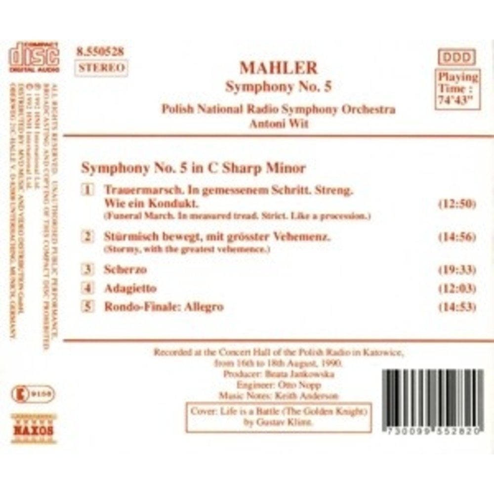 Naxos Mahler: Symphony No. 5