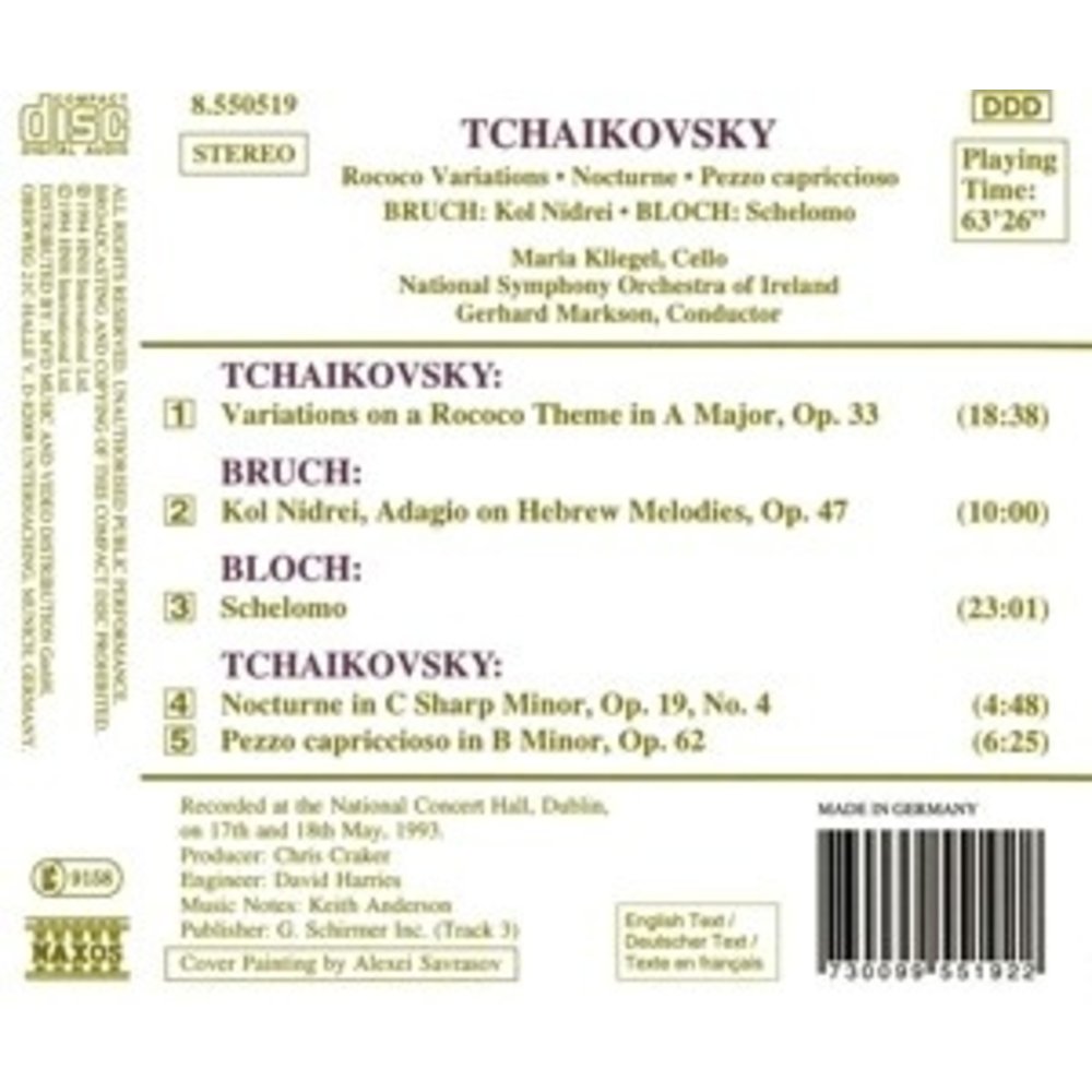 Naxos Tchaikovsky: Rococo Var. Etc.