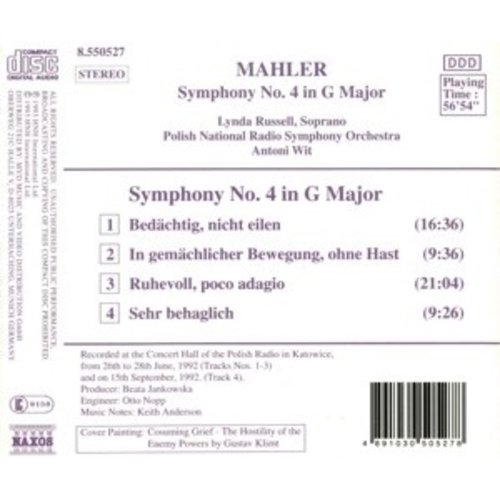 Naxos Mahler: Symphony 4