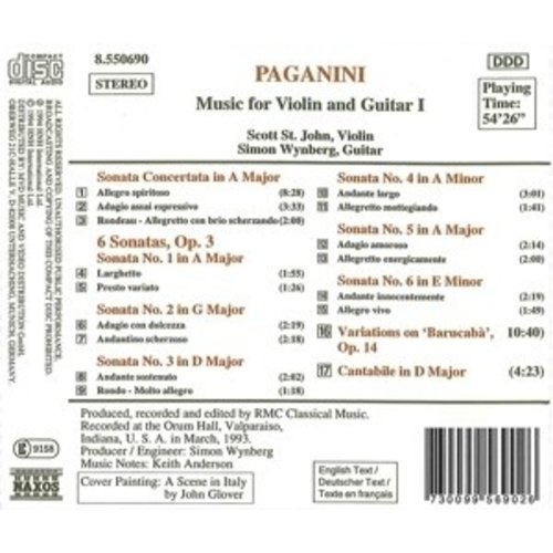 Naxos Paganini: Violin & Guitar 1