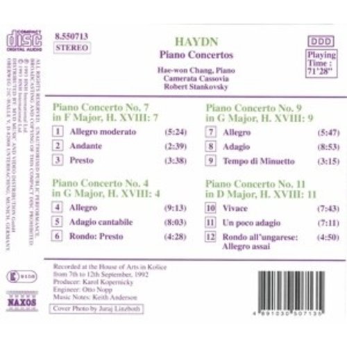 Naxos Haydn:piano Concertos 4,7,9&11