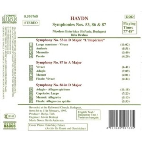 Naxos Haydn: Symphonies 53, 86 & 87