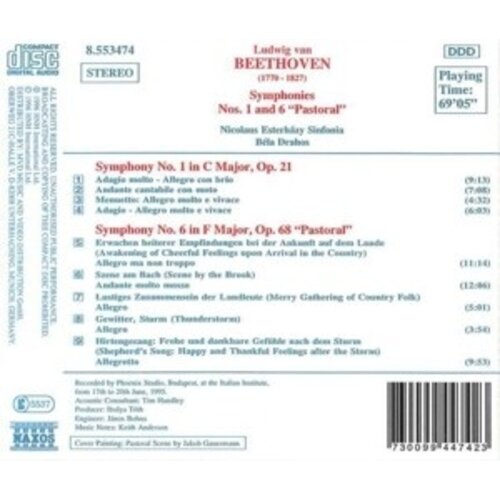 Naxos Beethoven: Symphonies 1 & 6