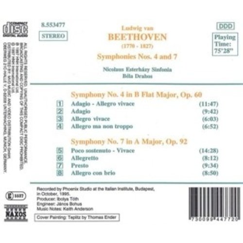 Naxos Beethoven: Symphonies 4 & 7