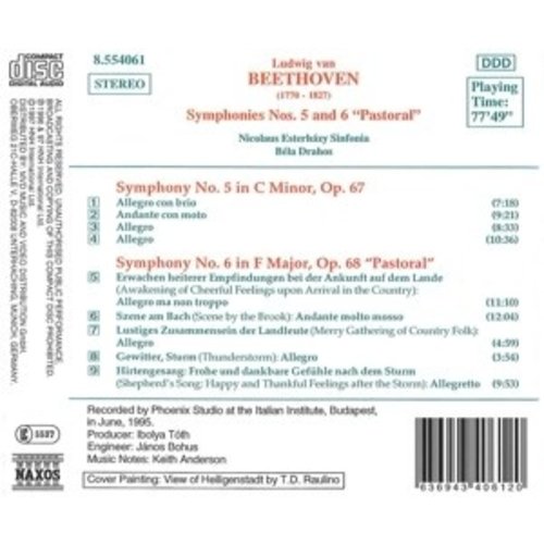 Naxos Beethoven:sym.no.5&6 Pastoral