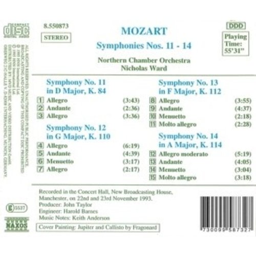 Naxos Mozart: Symphonies 11-14