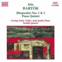 Naxos Bartok: Rhapsodies 1&2 Etc.