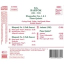 Naxos Bartok: Rhapsodies 1&2 Etc.