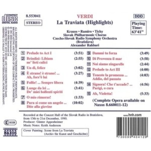 Naxos Verdi:la Traviata (Highlights)