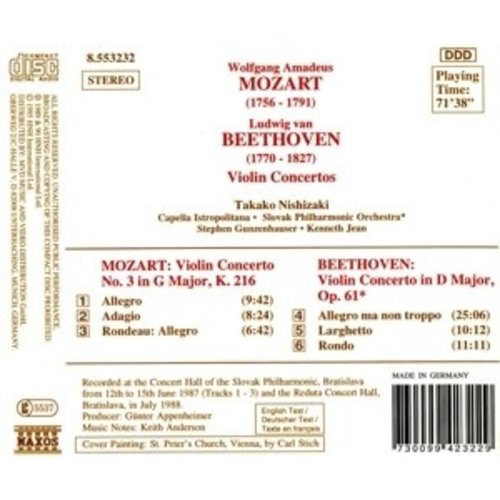 Naxos Mozart/Beeth.:Violin Concertos