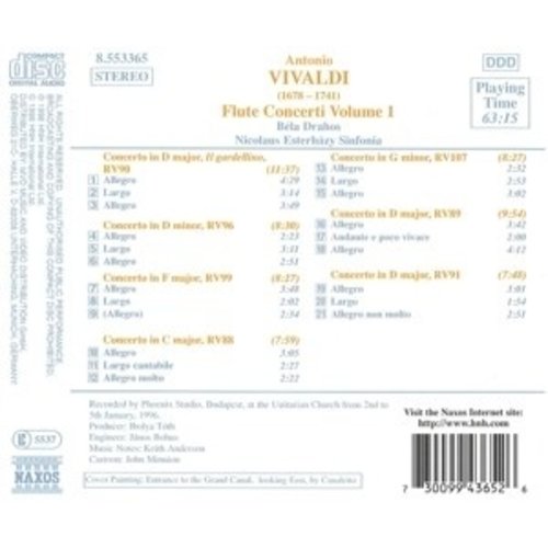 Naxos Vivaldi: Flute Concerti Rv 88-