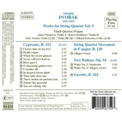 Naxos Dvorak:works For Str.qua.vol.5