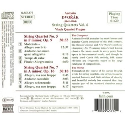 Naxos Dvorak: String Quartets Vol.6