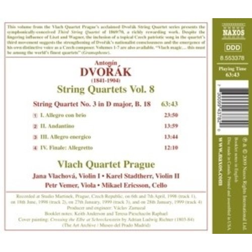 Naxos Dvorak: String Quartets Vol.8