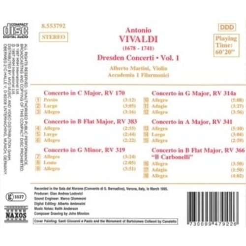 Naxos Vivaldi:dresden Concerti Vol.1