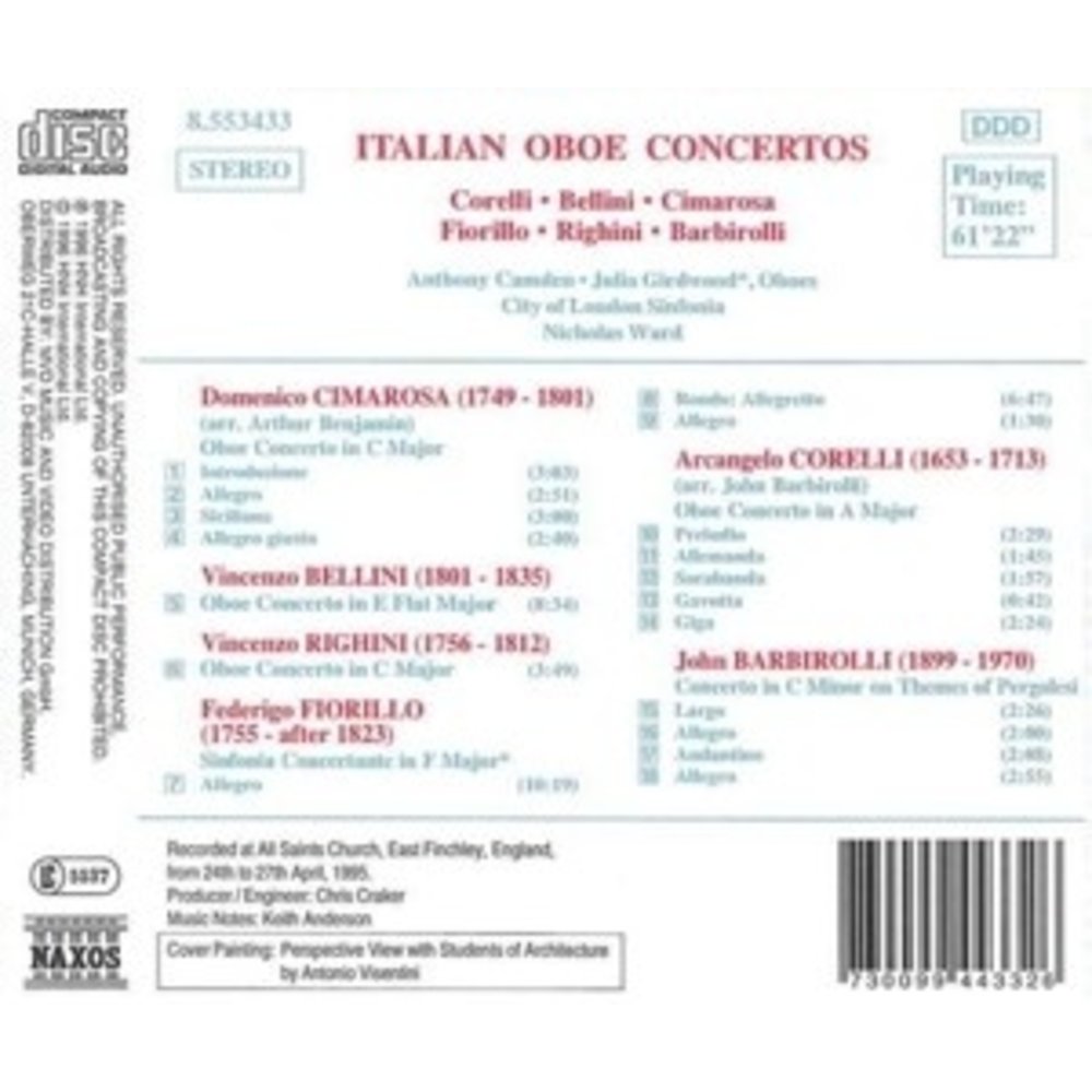 Naxos Italian Oboe Concertos