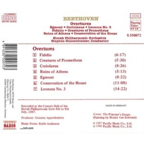 Naxos Beethoven: Overtures Vol.1