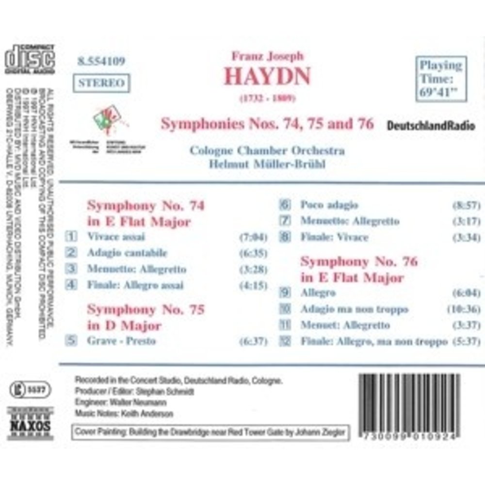 Naxos Haydn: Symphonies 74-76