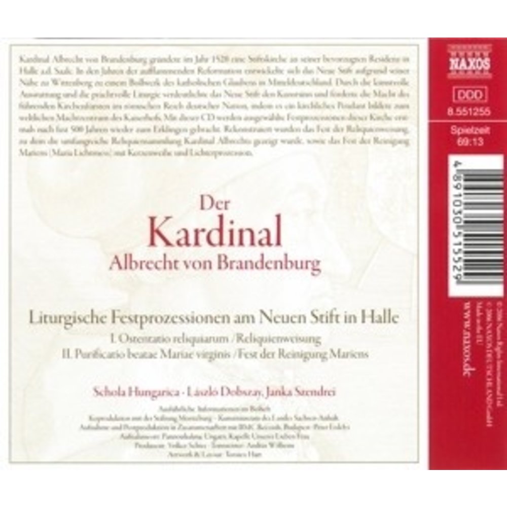 Naxos Der Kardinal Albrecht Von Bran