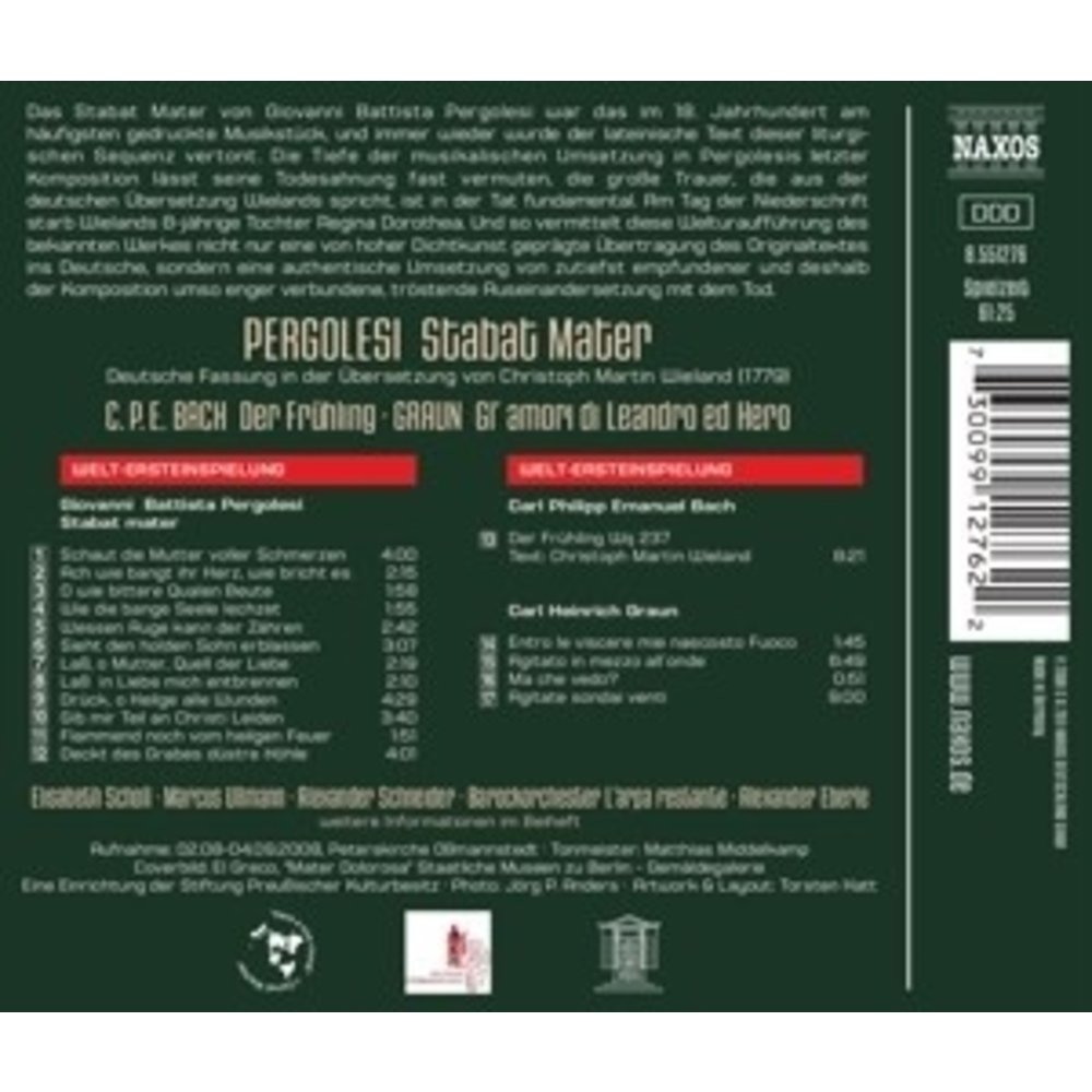 Naxos Pergolesi: Stabat Mater