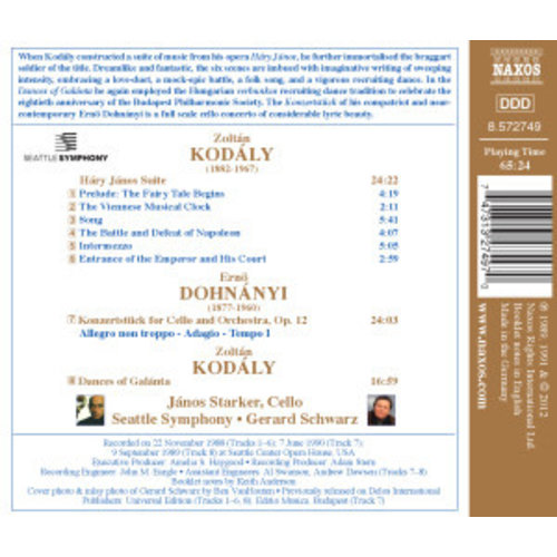 Naxos Kodaly: Hary Janos Suite