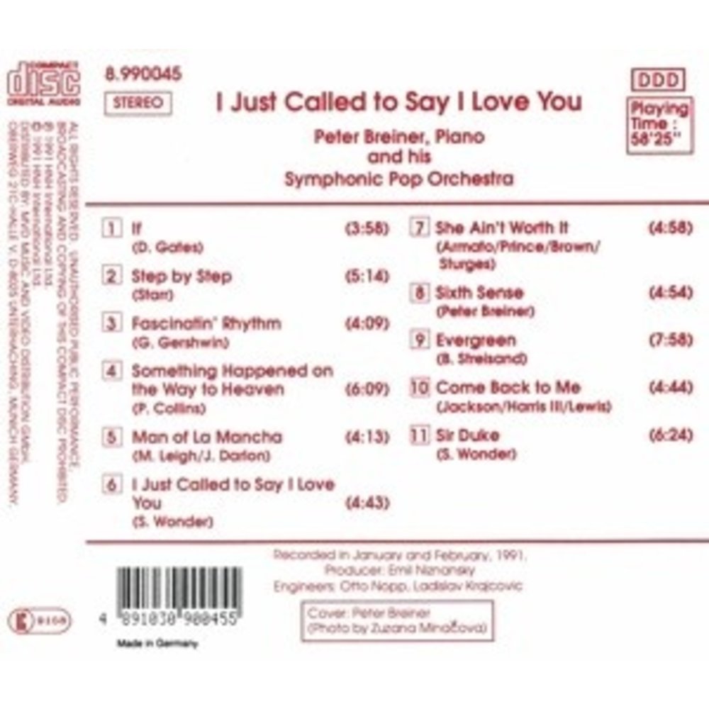 Naxos I Just Called To Say I Love Yo