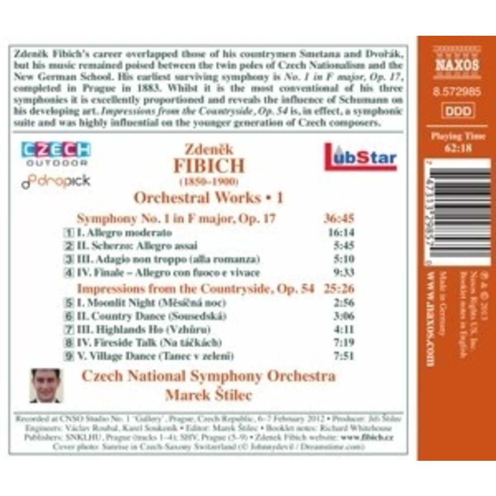 Naxos Fibich: Orchestral Works 1