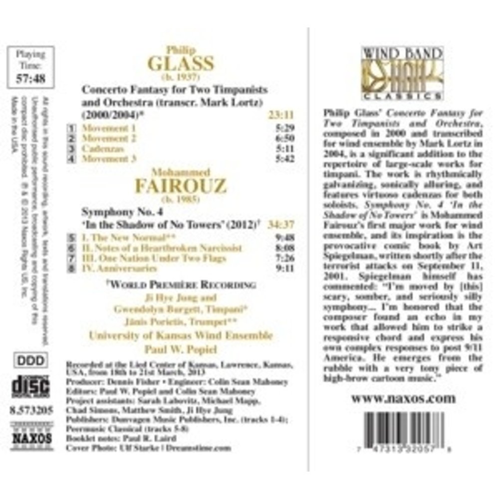 Naxos Glass/Farouz-Concerto Fantasy/Symphony N.4