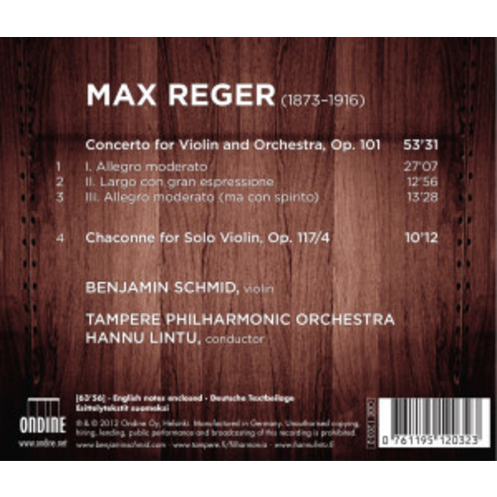 Ondine Reger: Violin Concerto