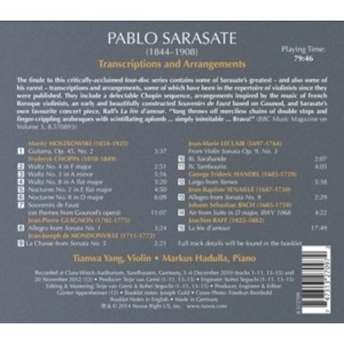 Naxos Sarasate,Works For Violin And Piano . 4